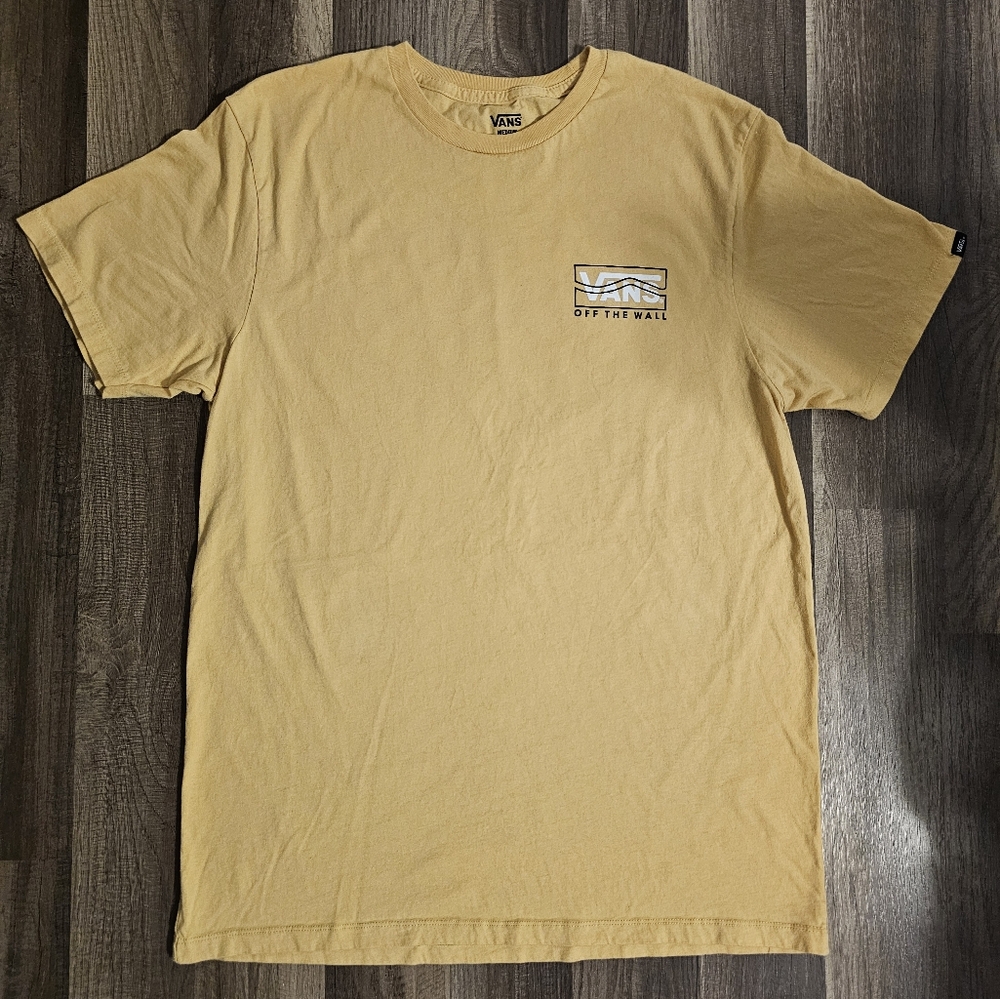 Vans Off The Wall Pale Yellow Short Sleeve Tee